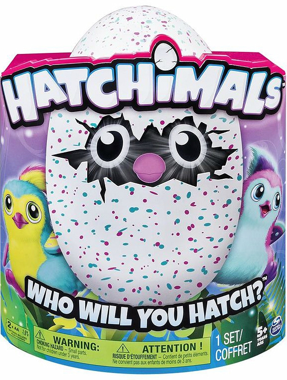 Hatchimals. Интерактивный питомец Голубой Пингвинчик, вылупляющийся из яйца  